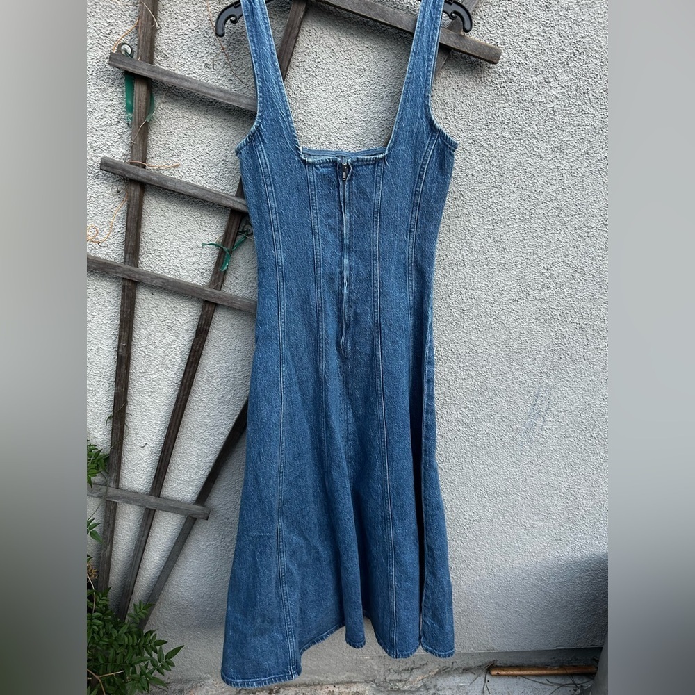 Show Me Your Mumu Prim Midi Dress in Windy Indigo New with Tags! - Picture 7 of 8